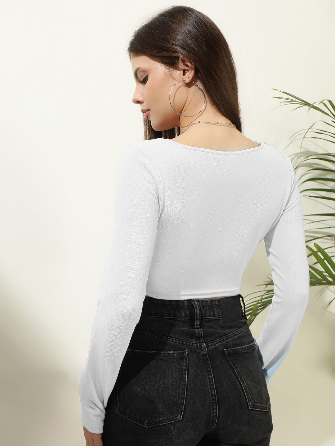 Kotty Women Solid Scoop Neck Top