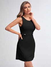 Kotty Round Neck A-Line Dress