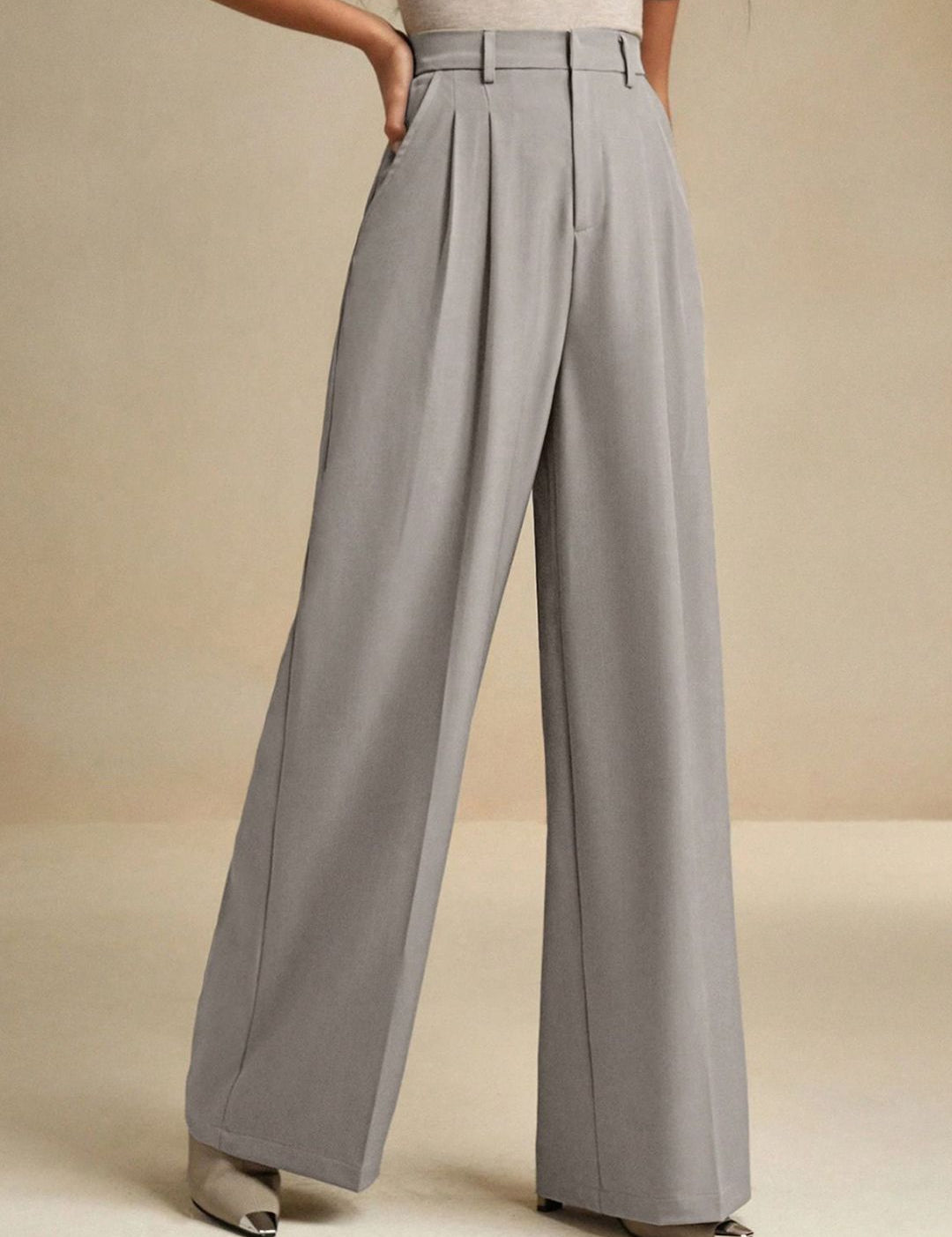 Kotty Women Relaxed Fit High-Rise Regular Trousers