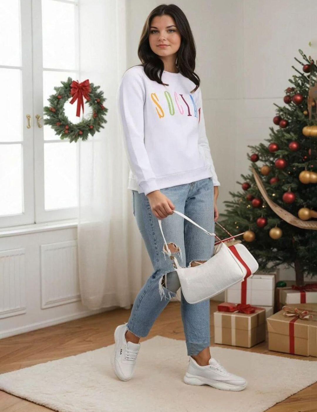 Kotty Women Printed Sweatshirt