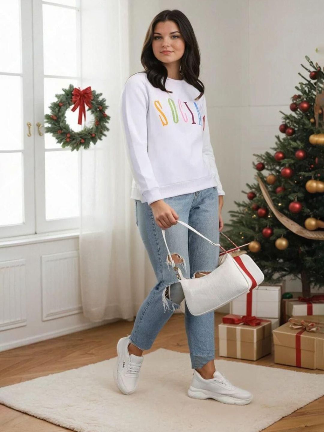 Kotty Women Printed Sweatshirt
