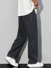 Kotty Men Baggy Fit Mid-Rise Stretchable Jeans