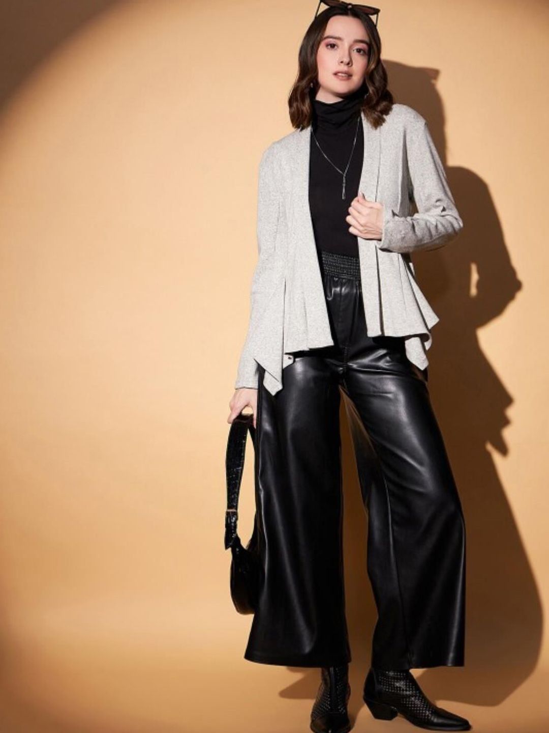 Kotty Grey Open Front Shrug