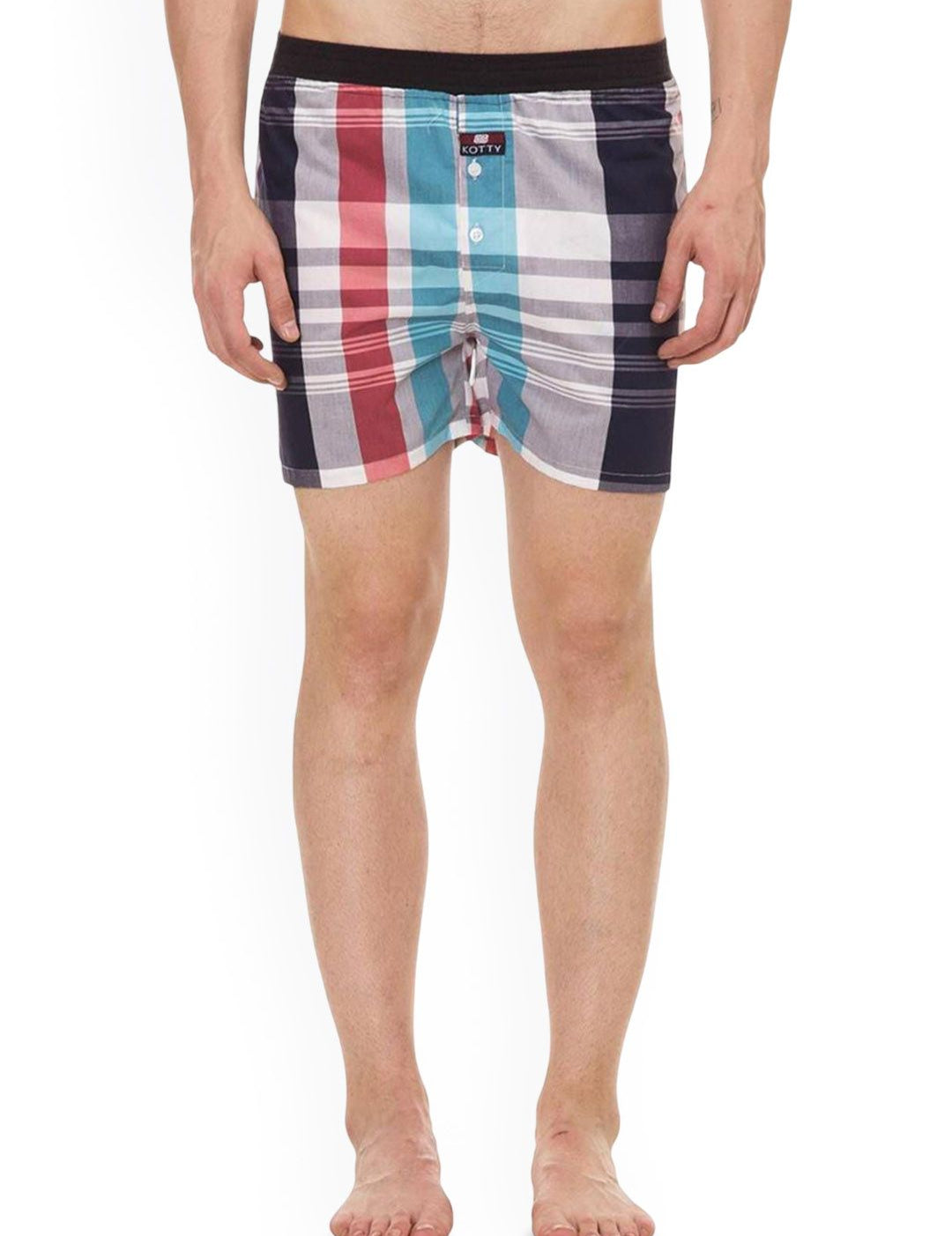 Kotty Men Checked Mid-Rise Boxer KTTNEWBOXER21L