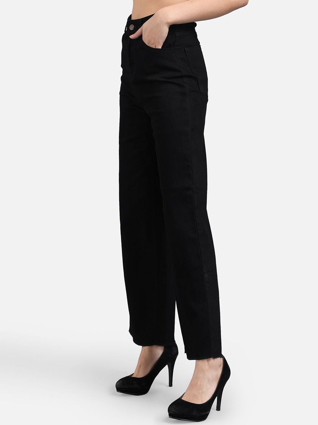 Kotty Women Straight Fit High-Rise Jeans