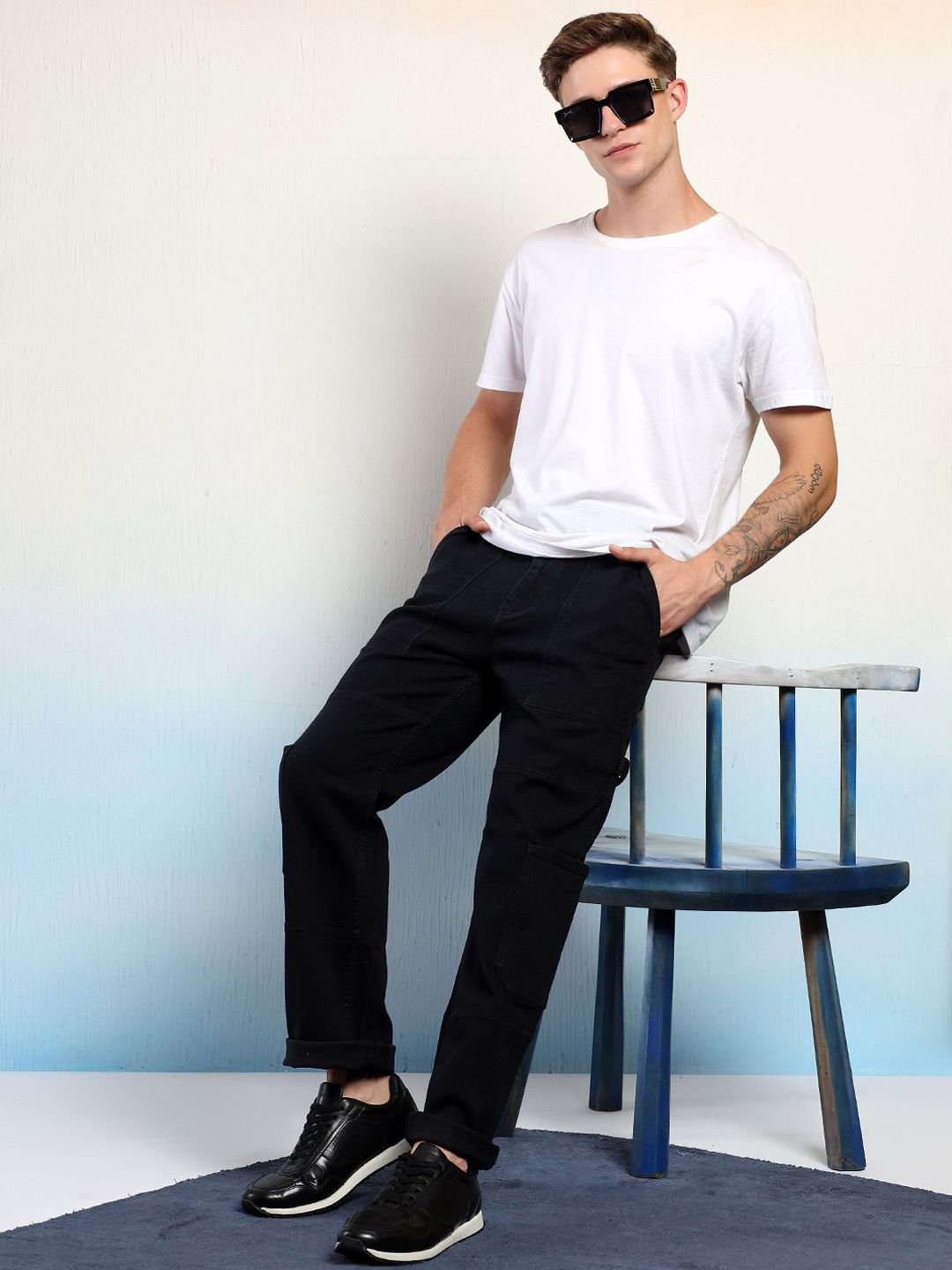 Kotty Men Pleated Cargos Trousers