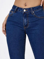 Kotty Women Bootcut High-Rise Cotton Stretchable Jeans