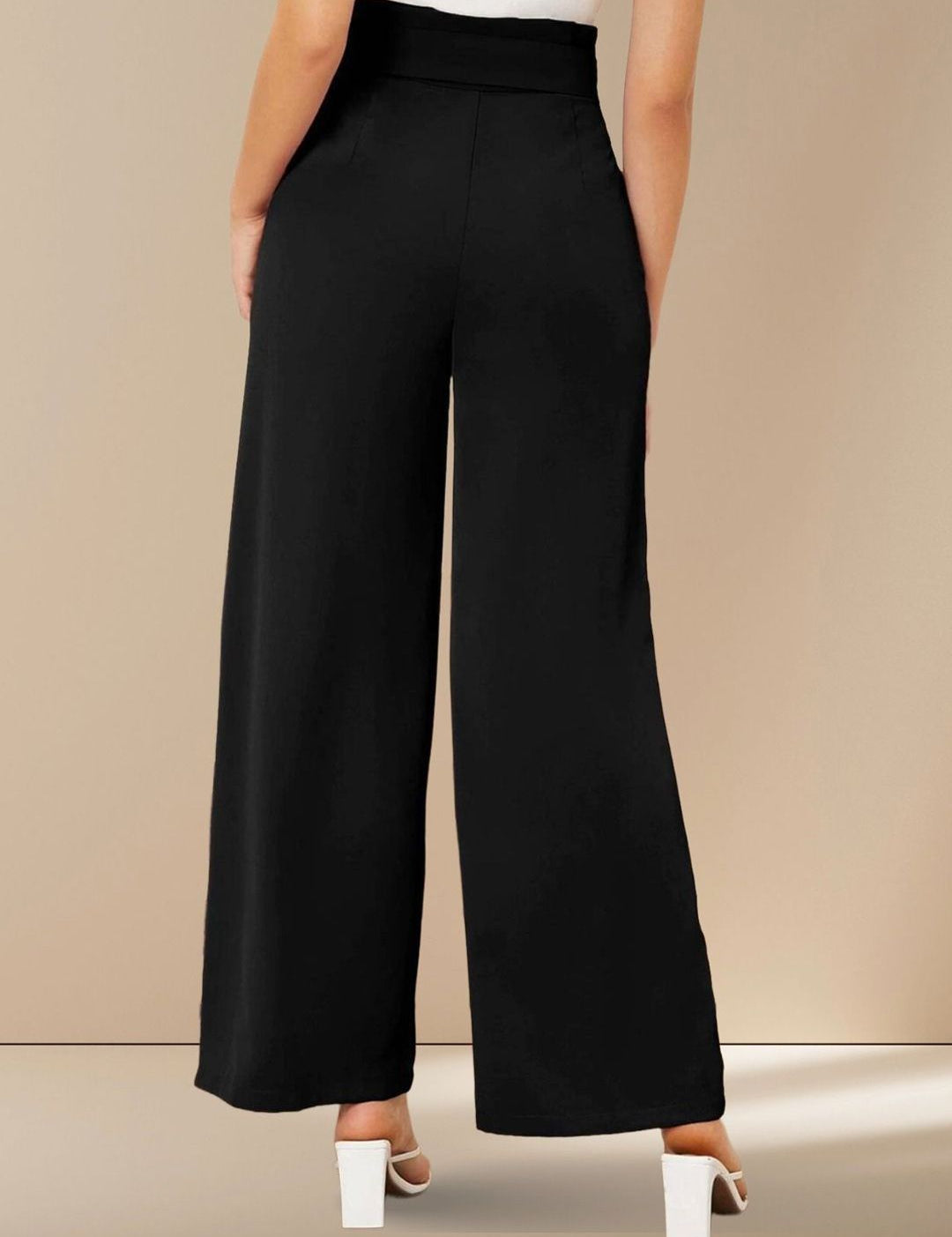 Kotty Women Straight Fit High-Rise Formal Trousers