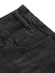 Kotty Women Solid High-Rise Denim Shorts