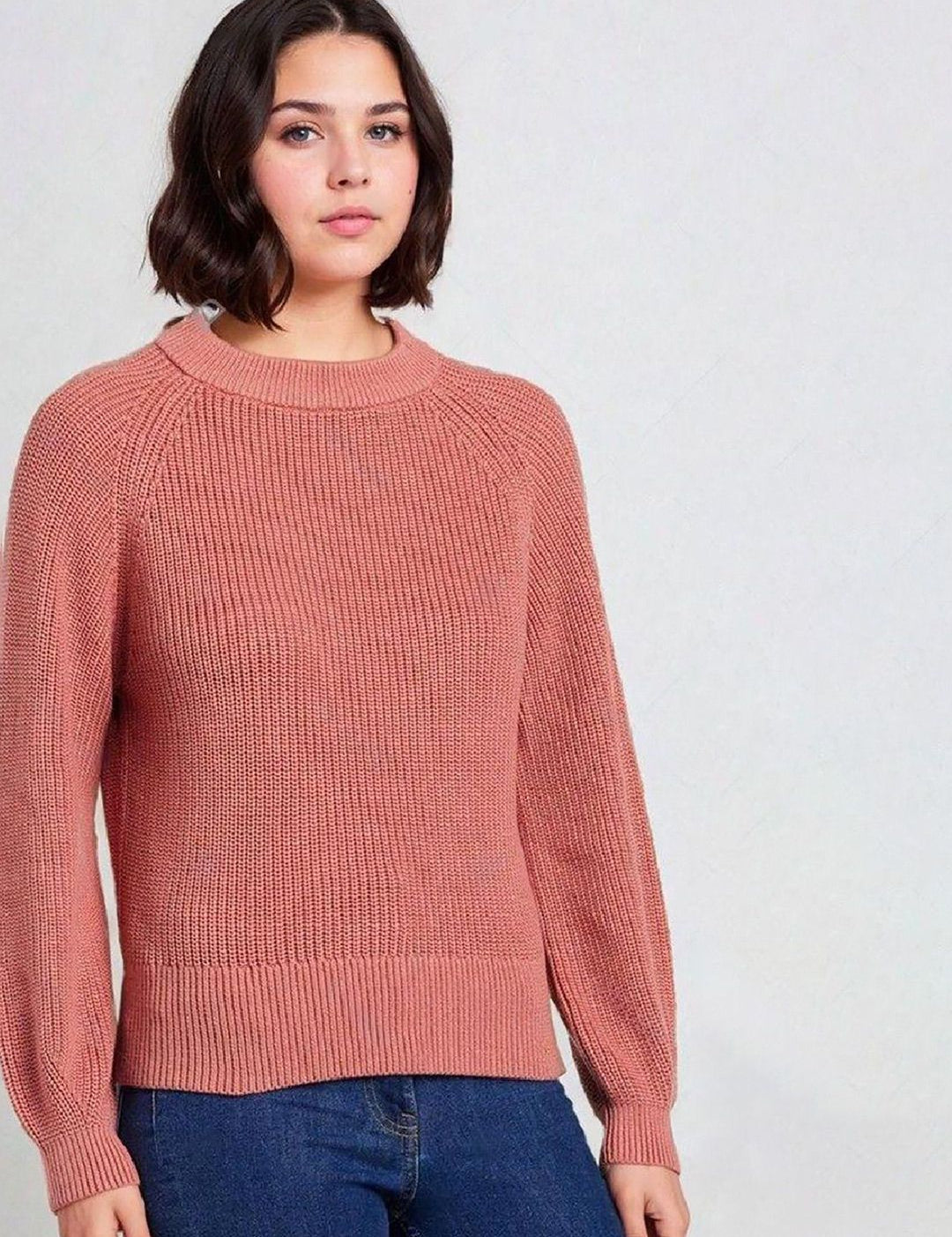 Kotty Women Long Sleeves Round Neck Pullover Sweater 