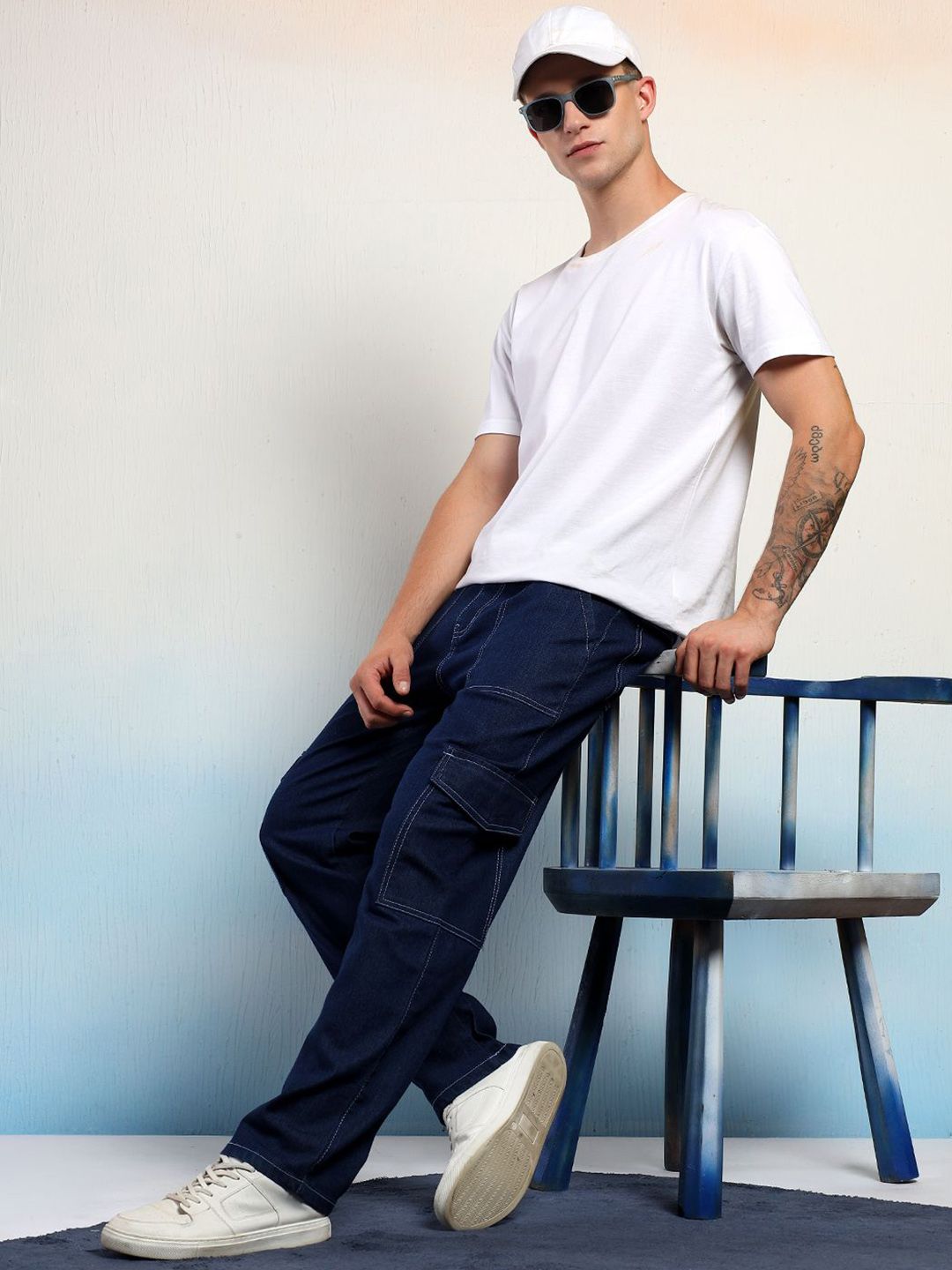 Kotty Men Straight Fit Low-Rise Stretchable Jeans