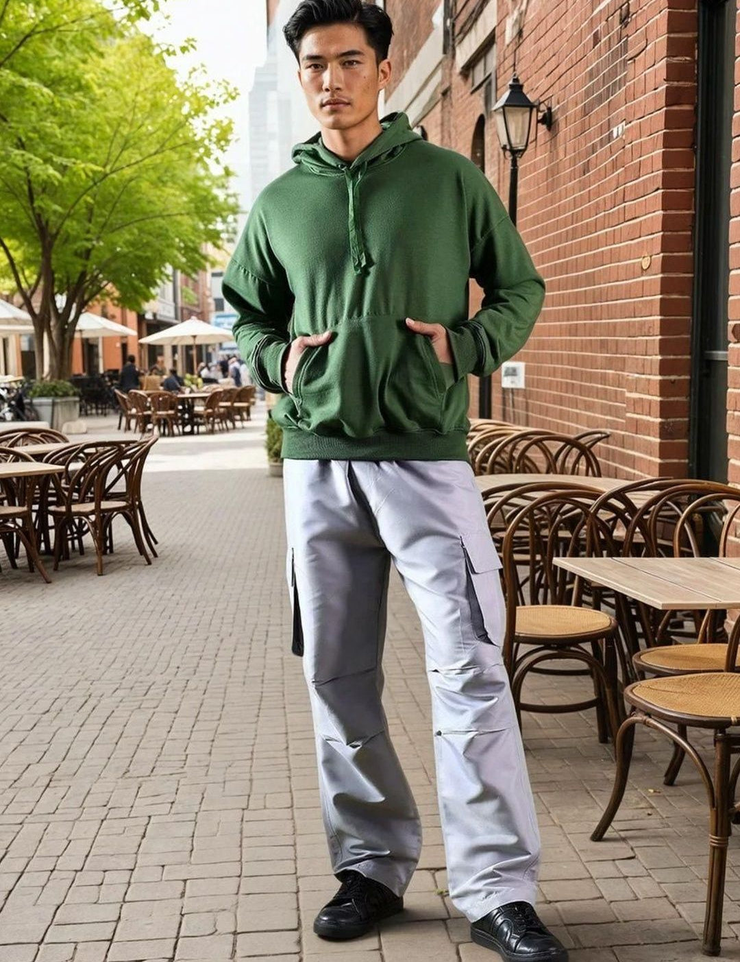 Kotty Hooded Long Sleeves Cotton Pullover