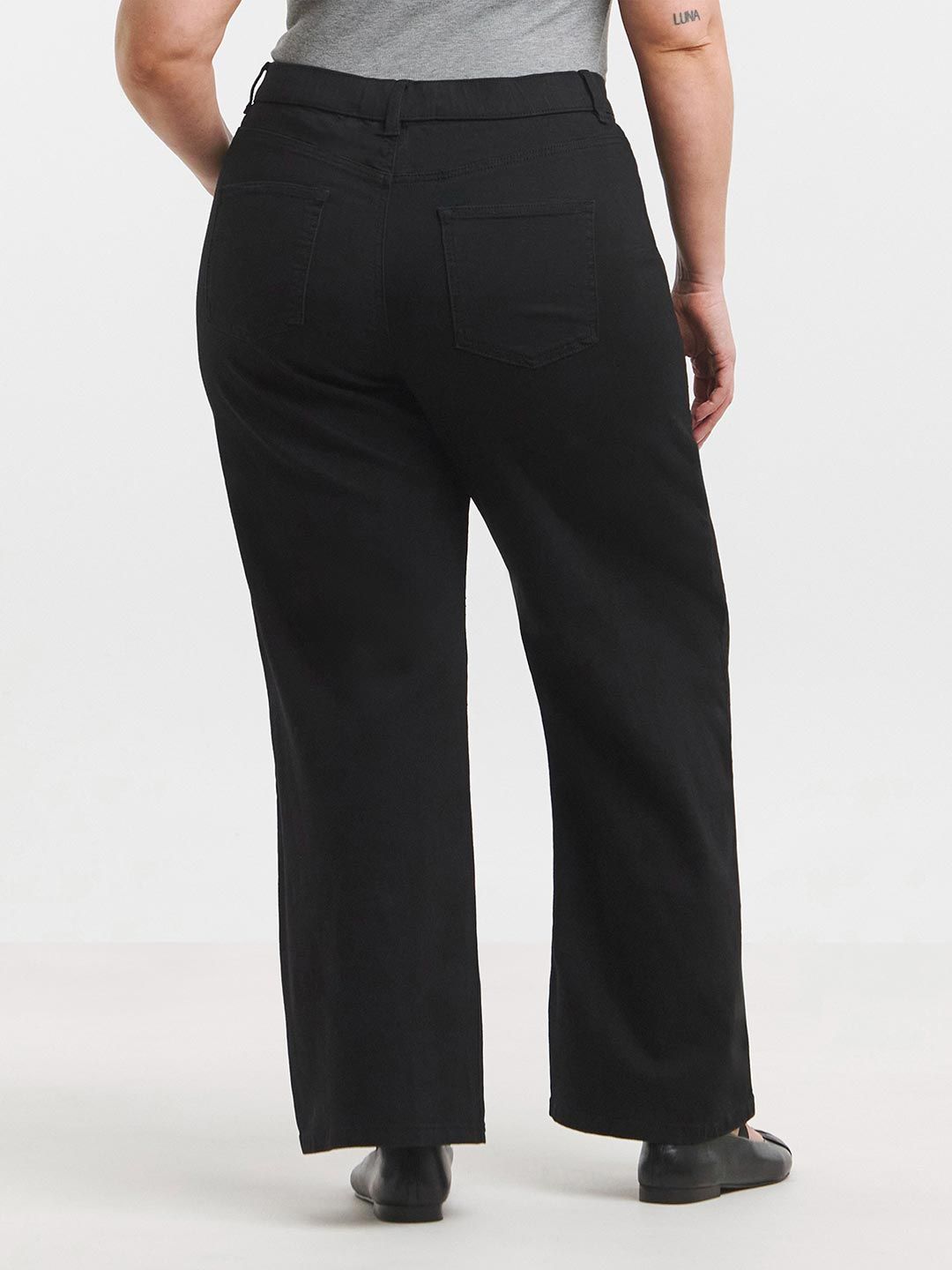 Kotty Women Wide Leg High-Rise Stretchable Denim Jeans