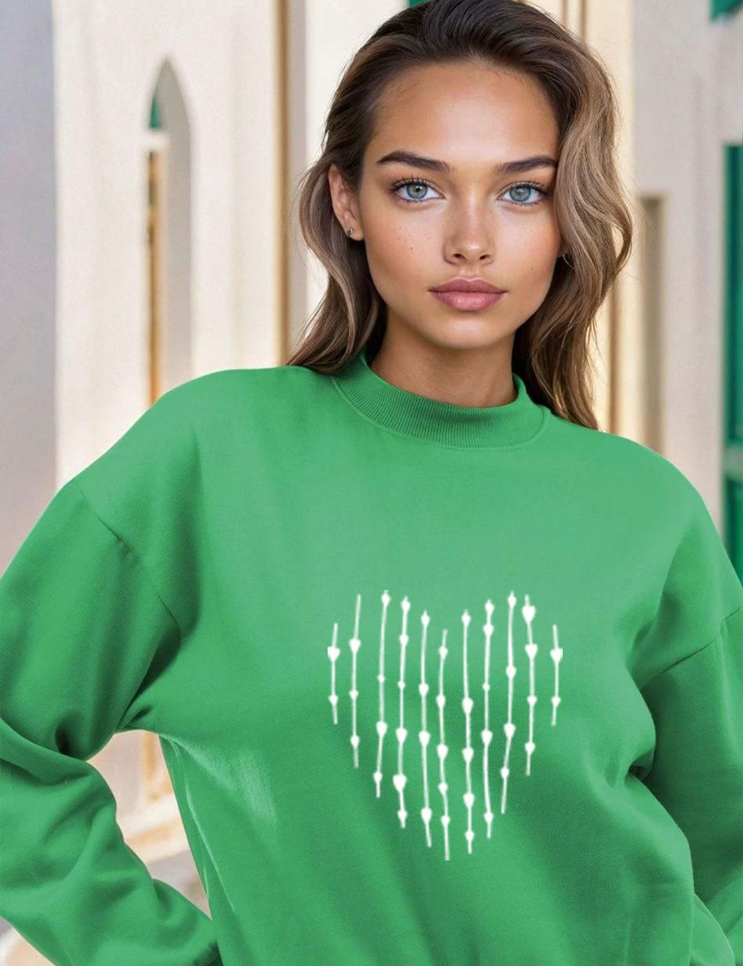 Kotty Women Graphic Printed Round Neck Sweatshirt