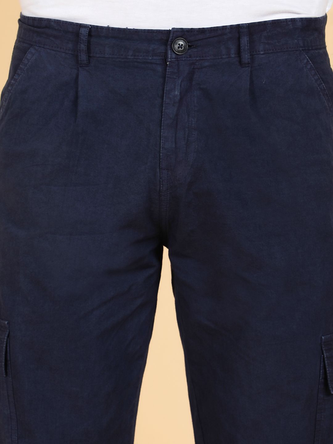 Kotty Men Easy Wash Regular Fit Cargos Trousers
