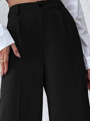 Kotty Women Relaxed Straight Leg High-Rise Easy Wash Parallel Trouser