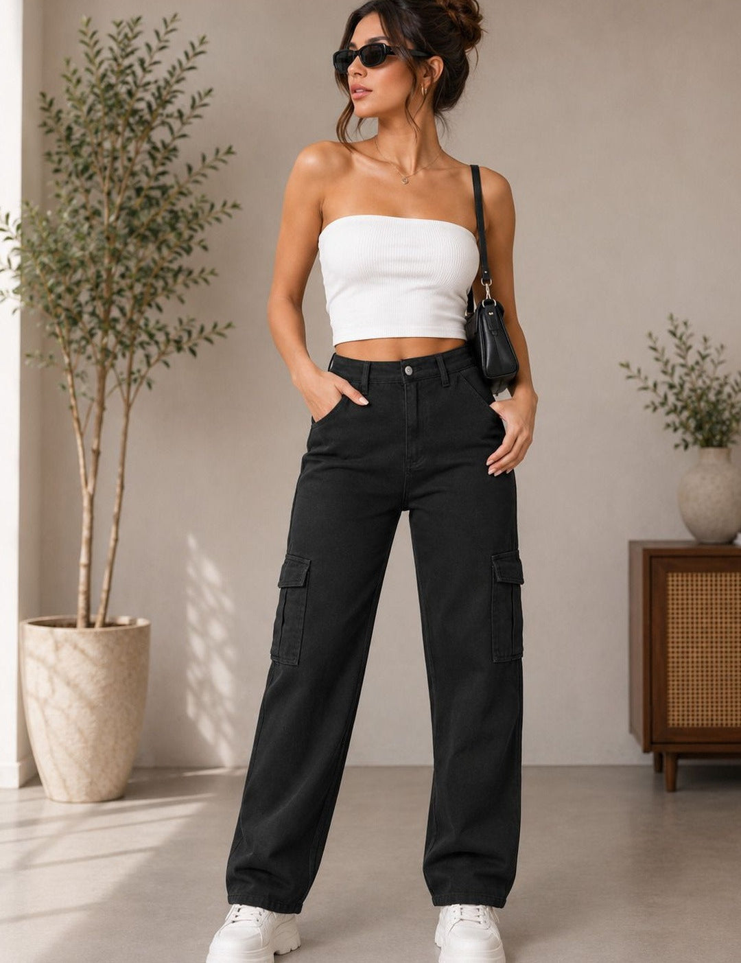 Kotty Women Bootcut High-Rise Clean Look Stretchable Jeans