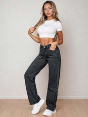 Kotty Women Regular Fit High-Rise Clean Look Stretchable Jeans