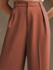 Kotty Women Flared High-Rise Pleated Trouser