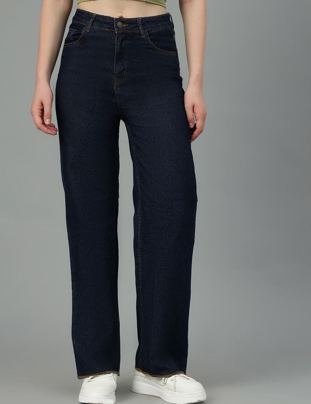 Kotty Women Jean Straight Fit High-Rise Stretchable Jeans