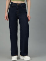 Kotty Women Jean Straight Fit High-Rise Stretchable Jeans
