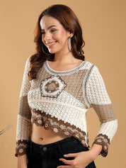 Kotty Embellished Cotton Top