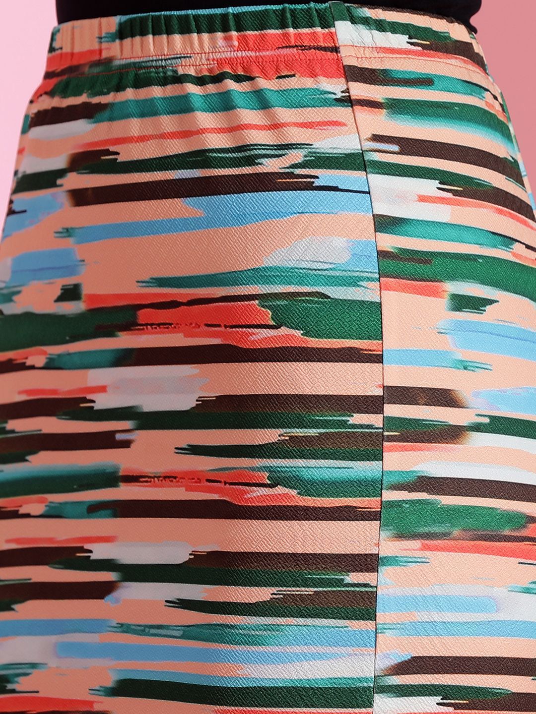  Kotty Printed Pencil Knee Length Skirts