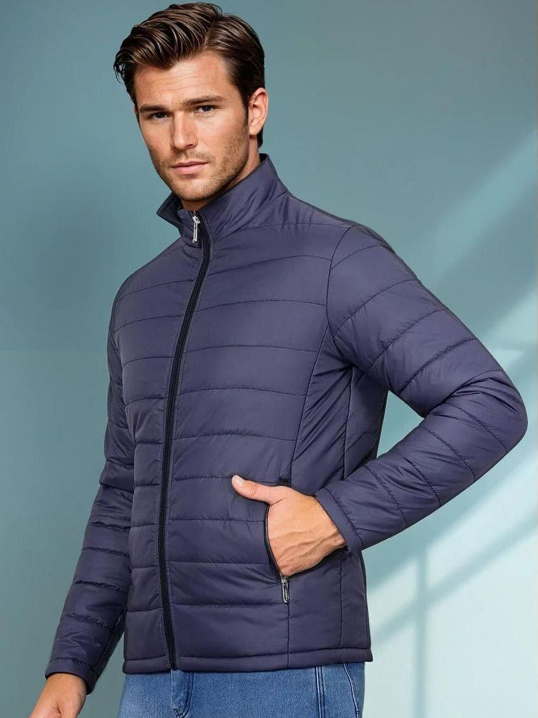 Kotty Men Mock Collar Puffer Jacket
