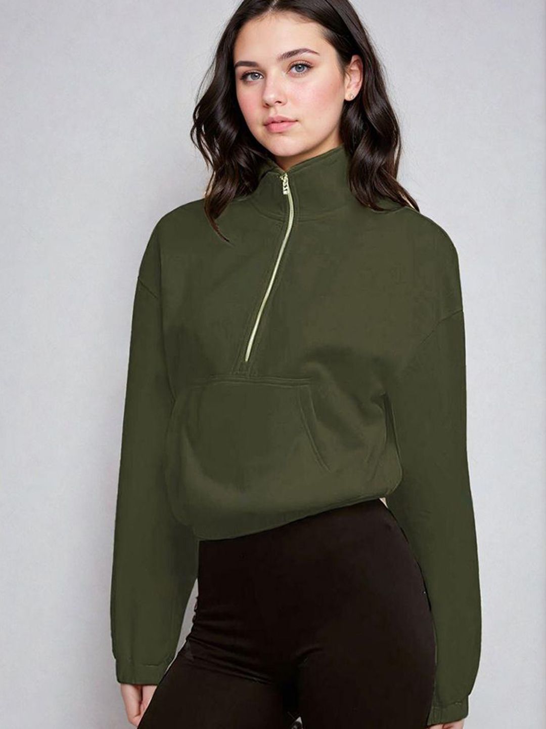 Kotty Women Turtle Neck Pullover Sweatshirt