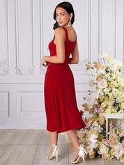 Kotty Women Sleeveless Fit & Flare Midi Dress