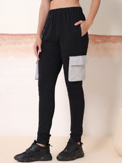 Kotty Women Cotton Relaxed -Fit Mid-Rise Joggers 