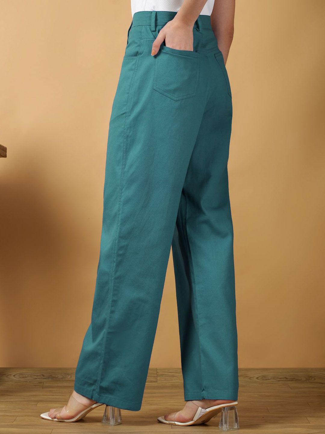 Kotty Women Relaxed Straight Leg Loose Fit Trousers