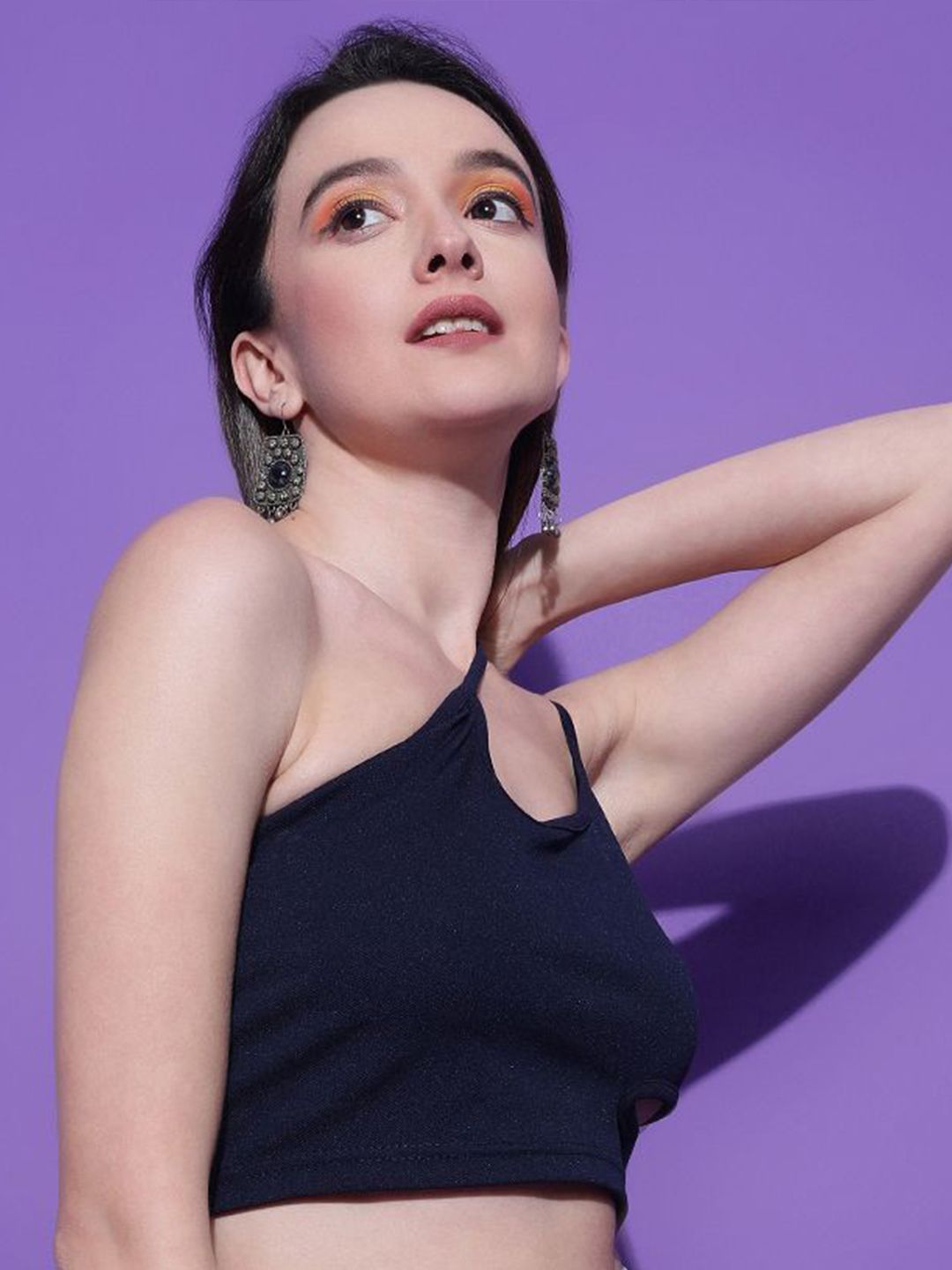 Kotty Women Solid One Shoulder Top