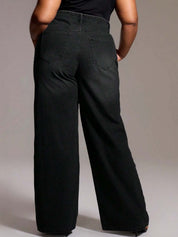 Kotty Women Daily Wear Wide Fit Denim Jeans