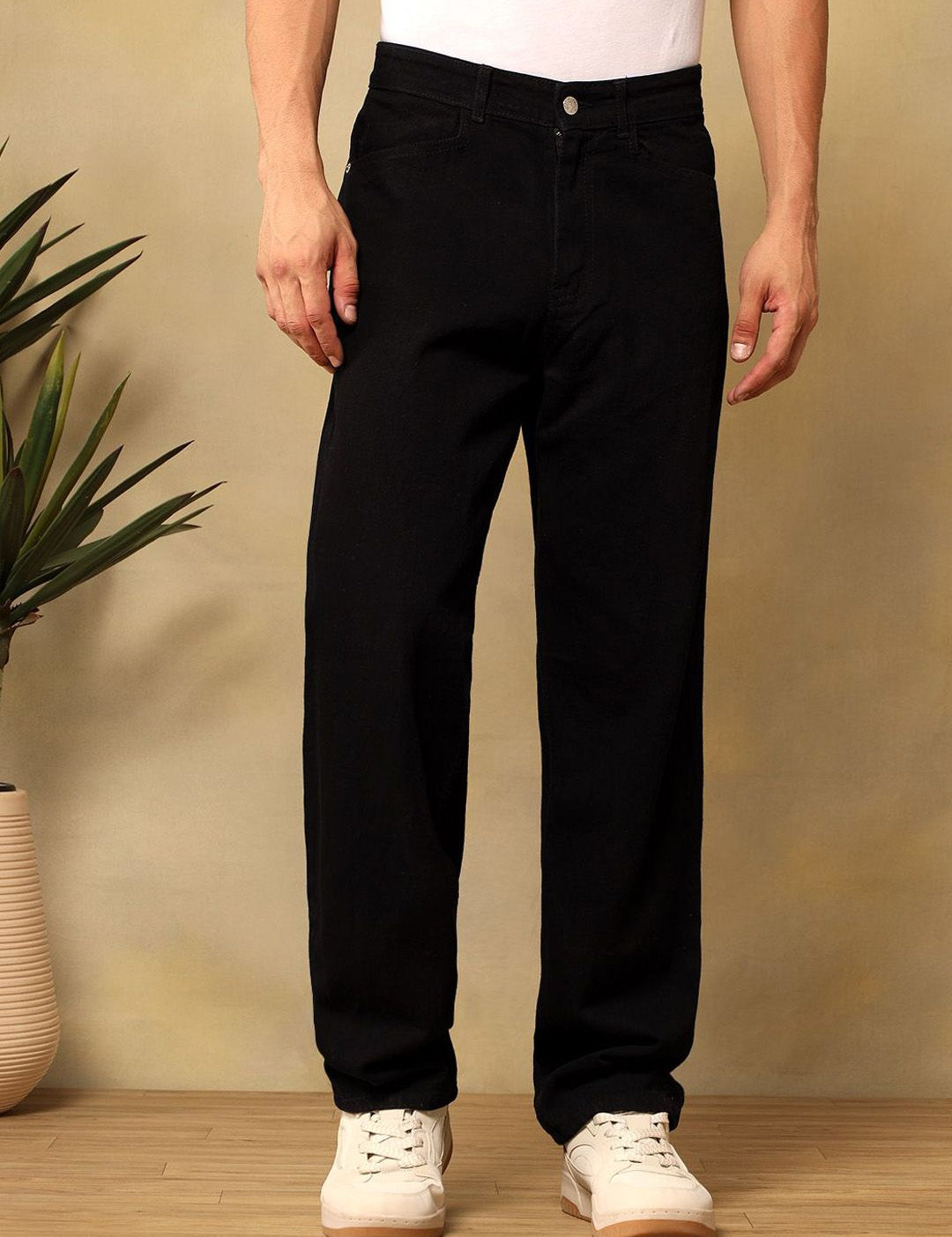 Kotty Men Regular Fit Mid-Rise Cotton Stretchable Jeans