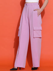 Kotty Women Classic High-Rise Straight Fit Parallel Trousers