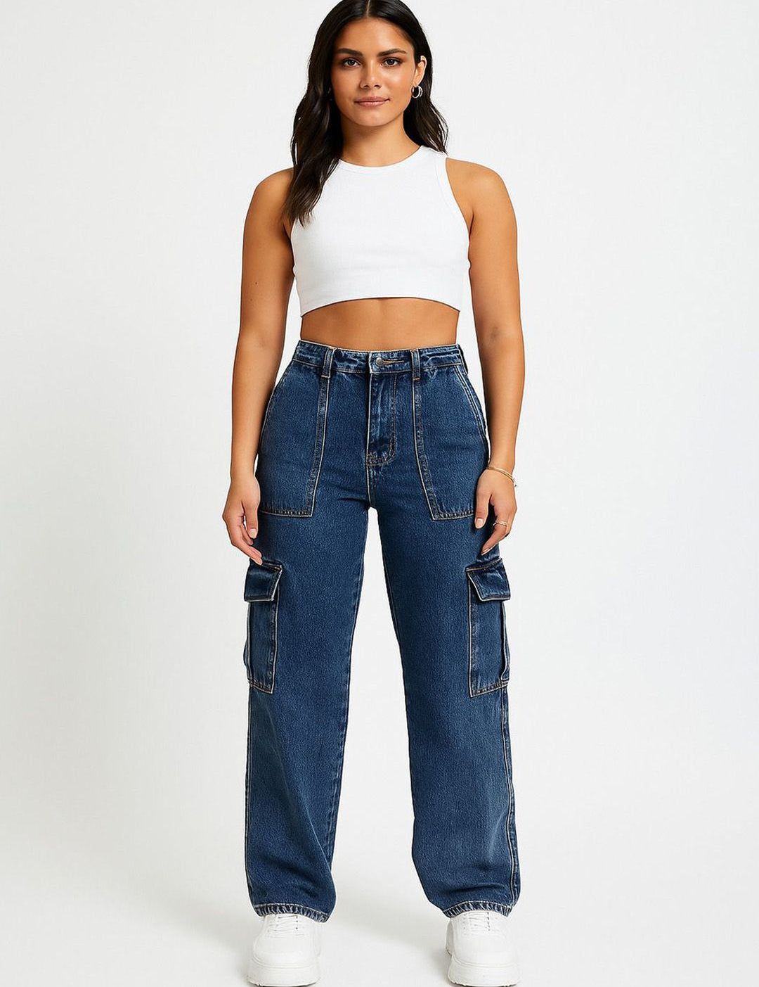 Kotty Women Wide Leg High-Rise Light Fade Stretchable Jeans