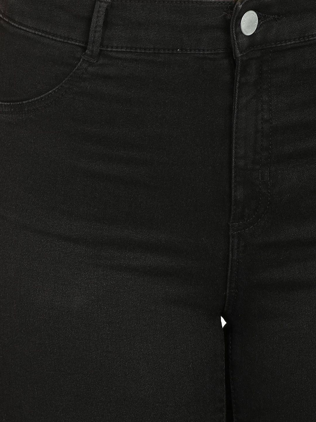 Kotty Women Skinny Fit High-Rise Stretchable Slash Knee Jeans