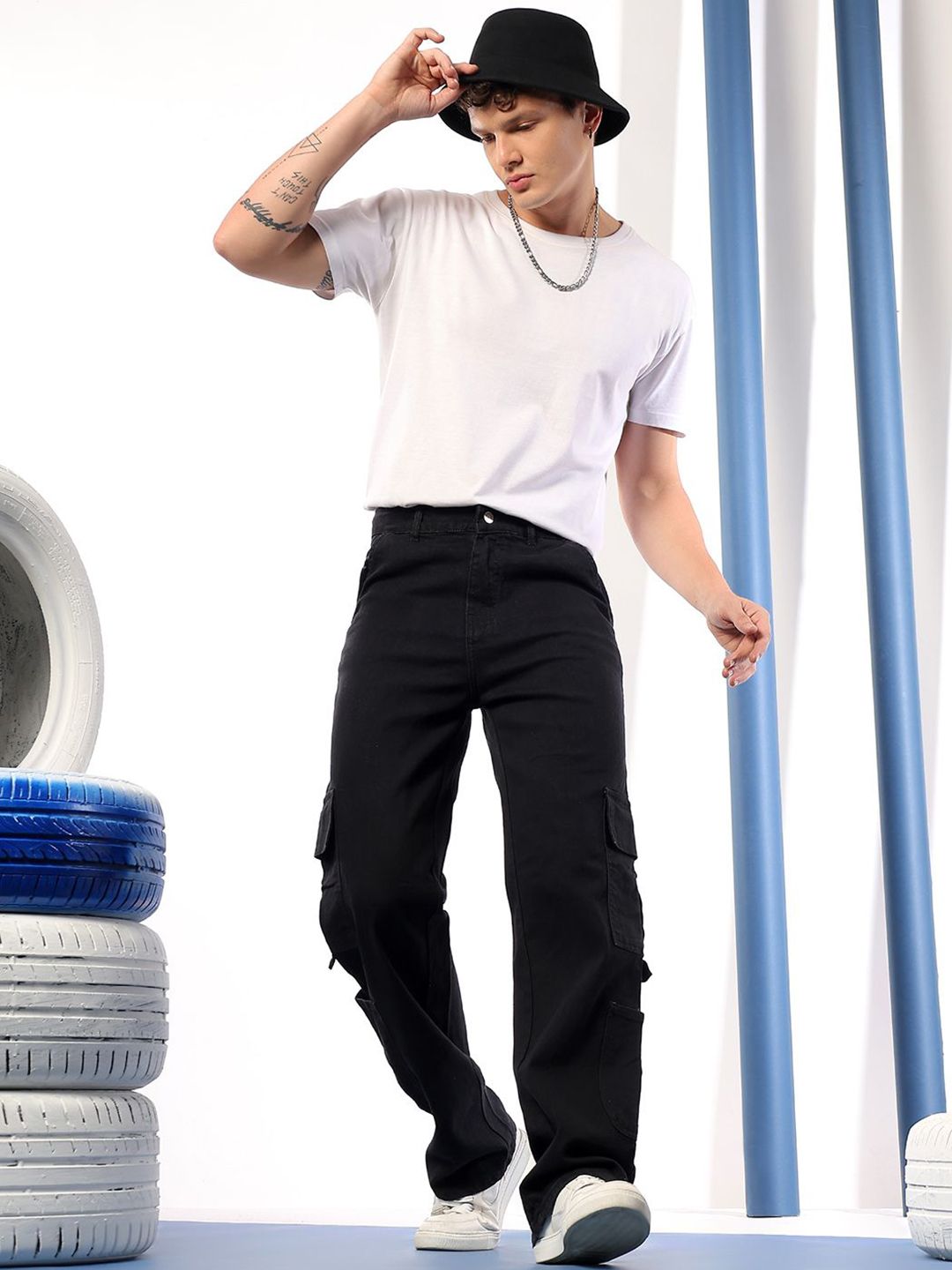 Kotty Men Comfort Fit Mid-Rise Stretchable Jeans