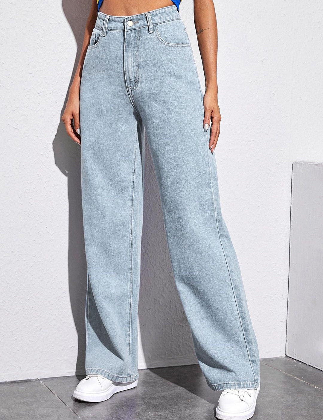 Kotty Women Jean Straight Fit High-Rise Stretchable Jeans