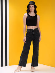 Kotty Women Jean Straight Fit High-Rise Jeans