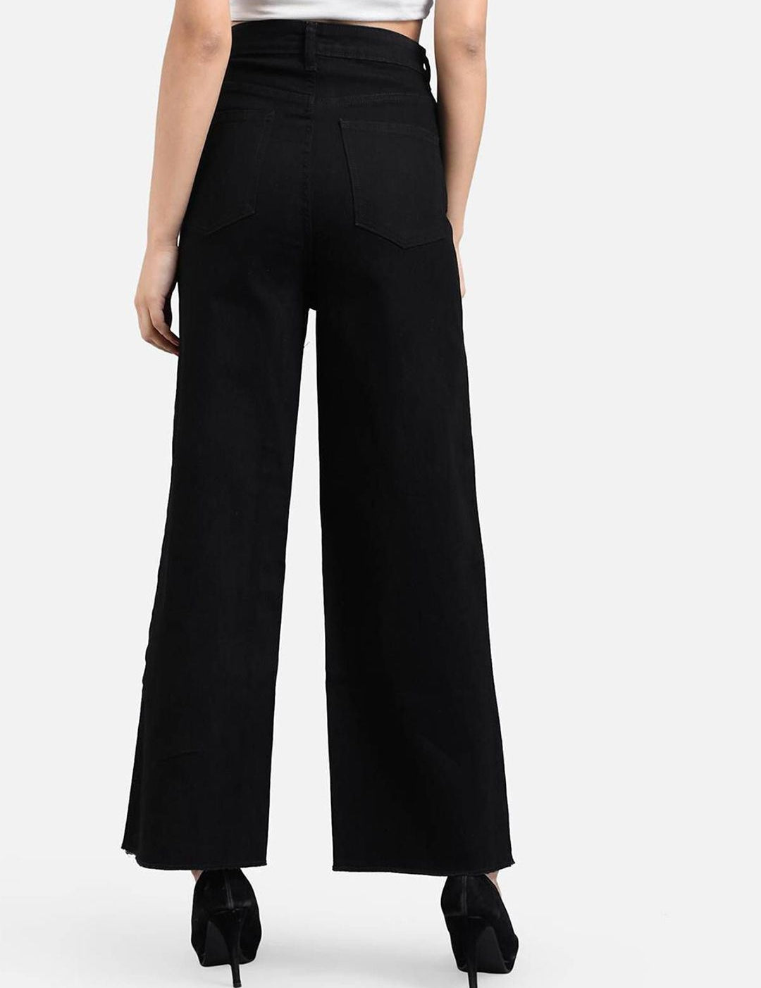 Kotty Women Wide Leg High-Rise Stretchable Jeans