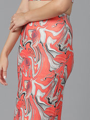 Kotty Printed Pencil Maxi Skirts