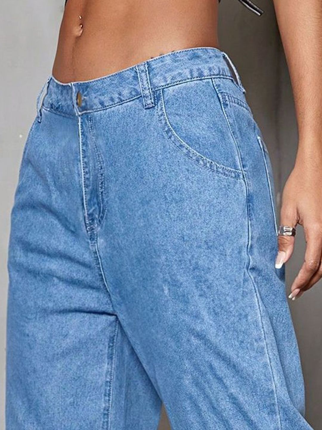 Kotty Women Jean Straight Fit High-Rise Stretchable Jeans