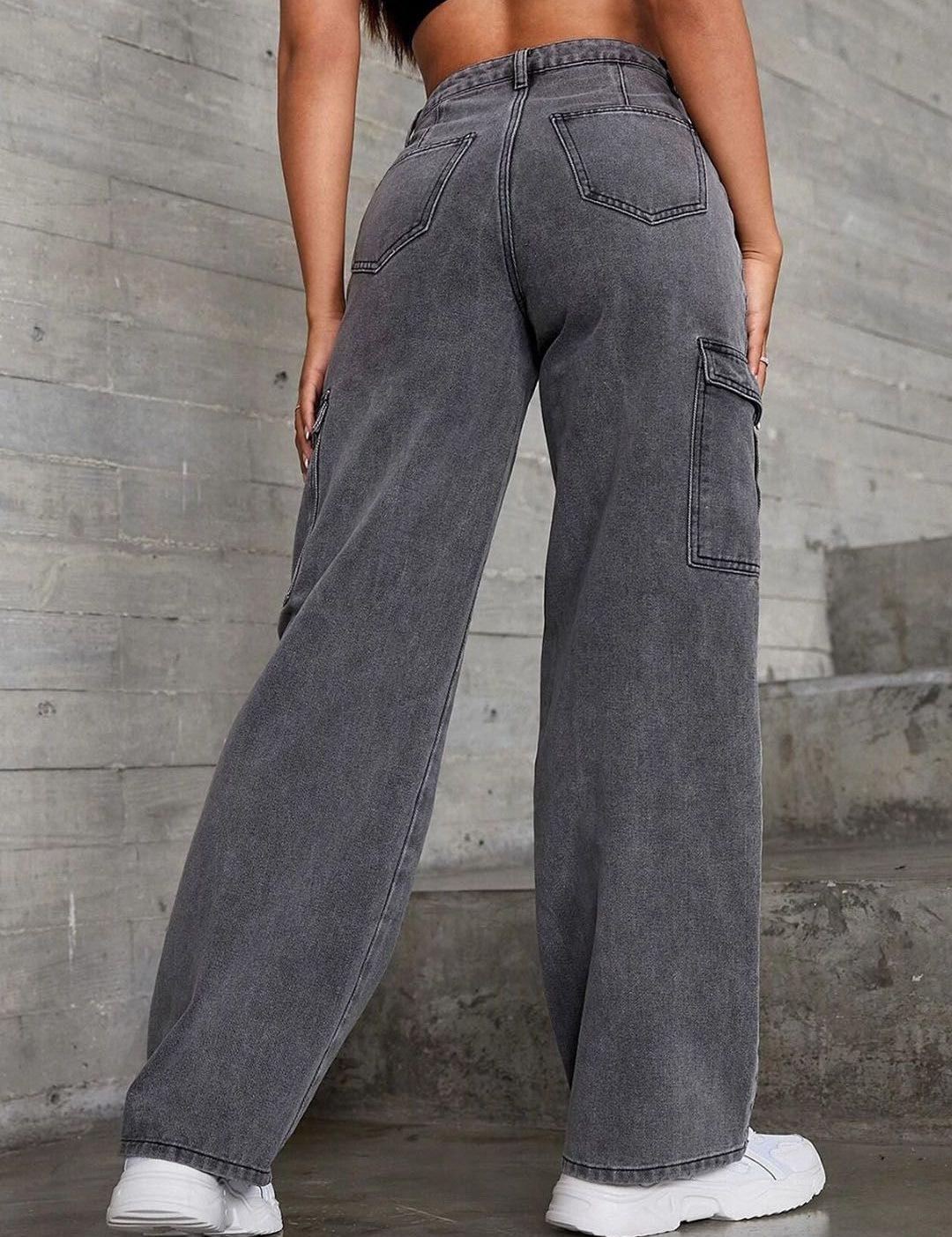 Kotty Women Straight Fit High-Rise Stretchable Cotton Jeans