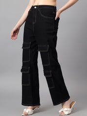 Kotty Women Straight Fit High-Rise Stretchable Jeans
