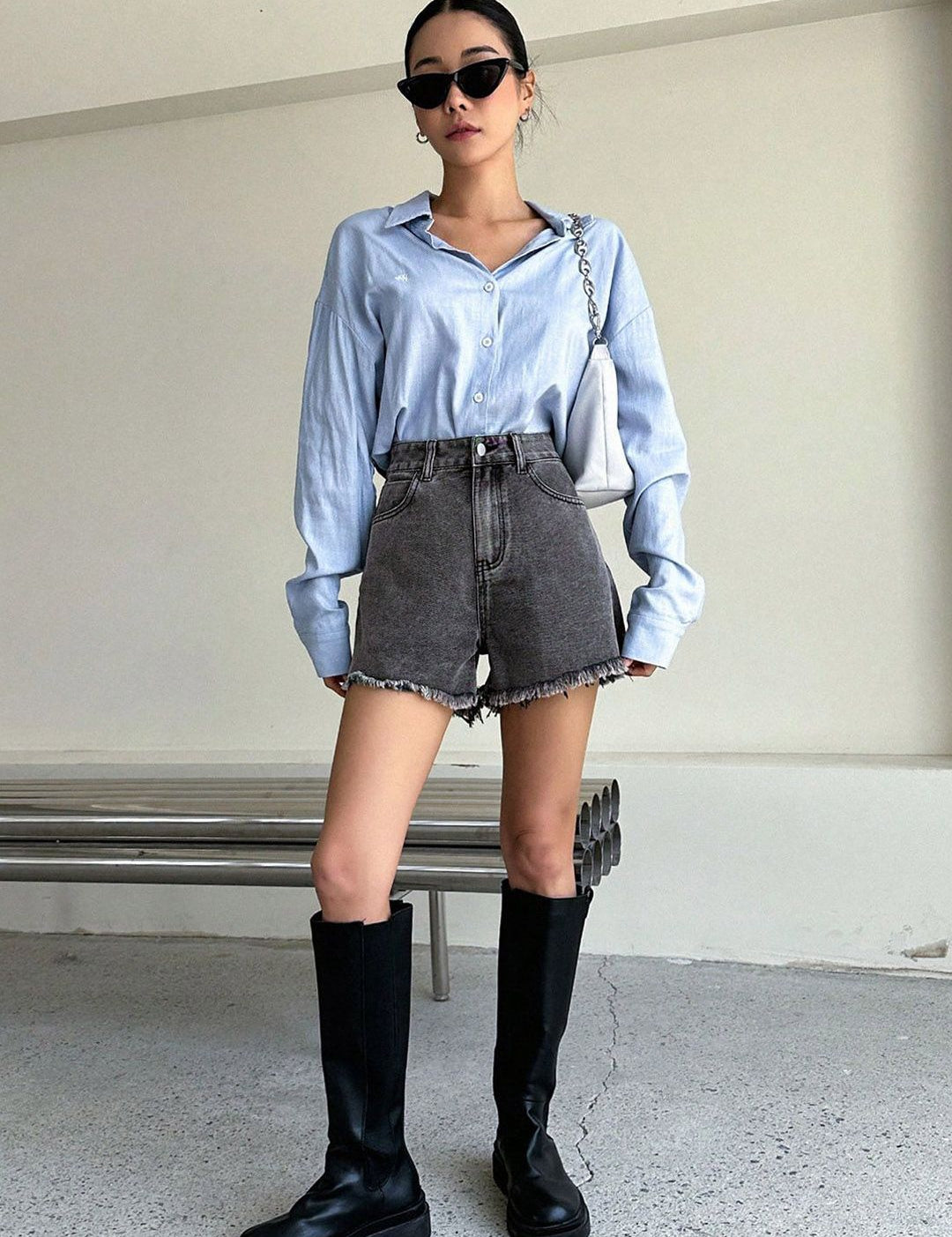 Kotty Women High-Rise Denim Shorts