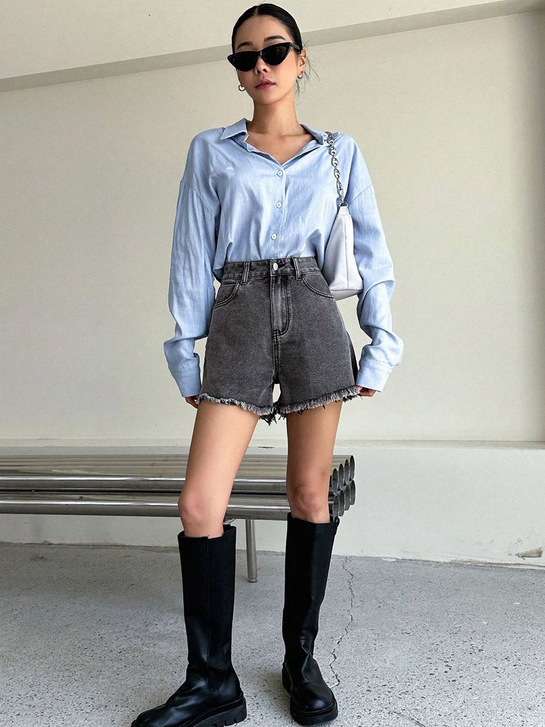 Kotty Women High-Rise Denim Shorts