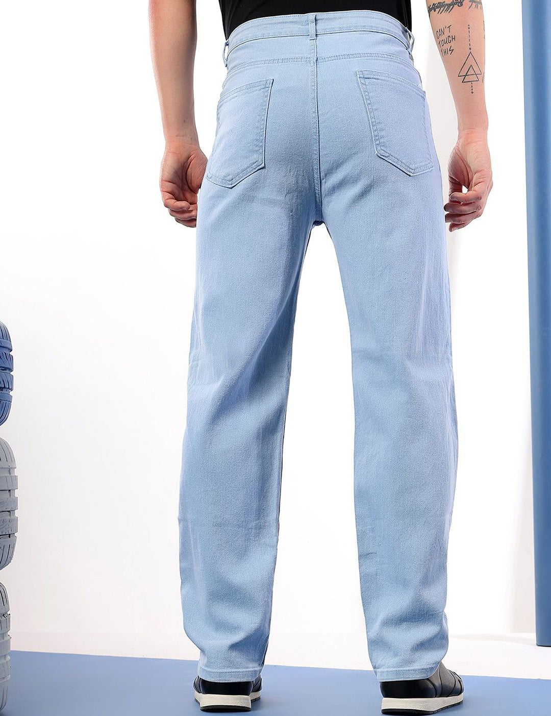 Kotty Men Comfort Regular Fit Mid-Rise Stretchable Jeans