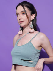 Kotty Women Solid One Shoulder Top